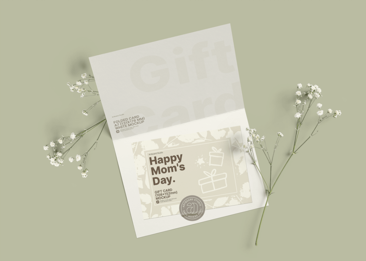 They eliminate the need to carry around cash or checks. Free Mother S Day Gift Card Mockup Template