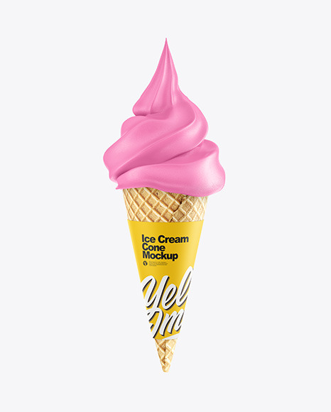 Free cone paper wrapper mockup for your ice cream brand logo presentation. 35 Best Ice Cream Cone Mockup Templates Graphic Design Resources