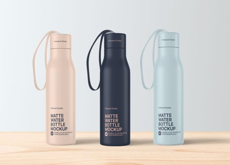 Template updates is a pioneer in. Minimal Reusable Matte Water Bottle Mockup Template