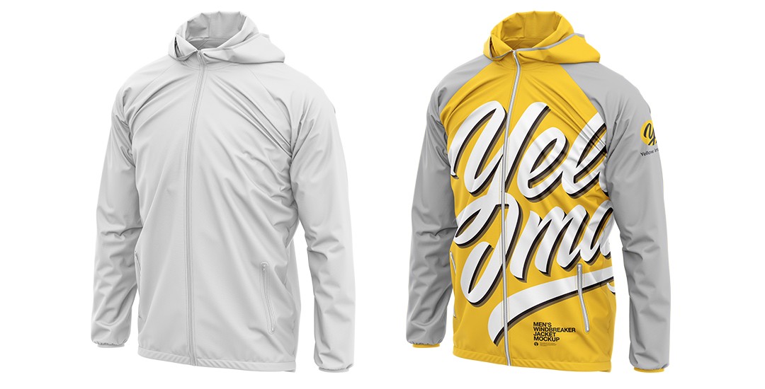 Image Here’s a look at how to design a banner. Men S Windbreaker Jacket Mockup Tutorial By Yellow Images Yellow Images Medium