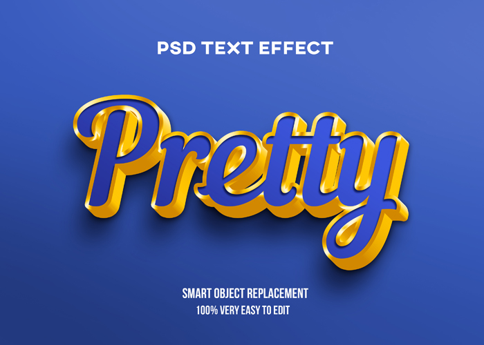 It has a adobe photoshop format, and belongs to other mockups category. Pretty Blue Gold Glossy Text Effect Psd Mockup Free Download