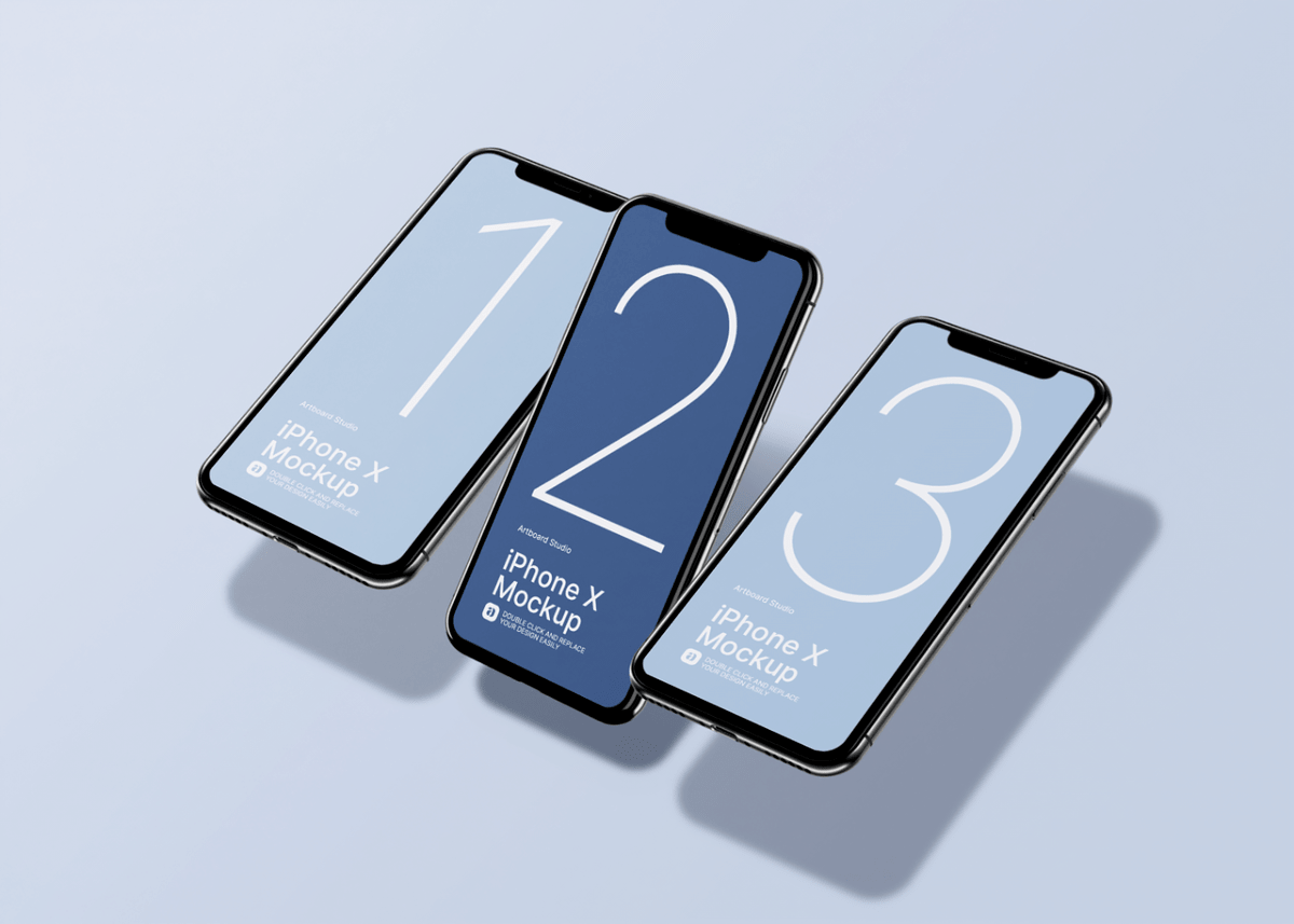 Support iphone mockup, ipad mockup, android mockup and tv mockup. Floating Iphone X Mockup Template