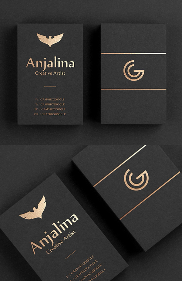 Gold foil logo mockup free psd · download. Free Creative Gold Foil Business Card Mockup Design Freebies Psd