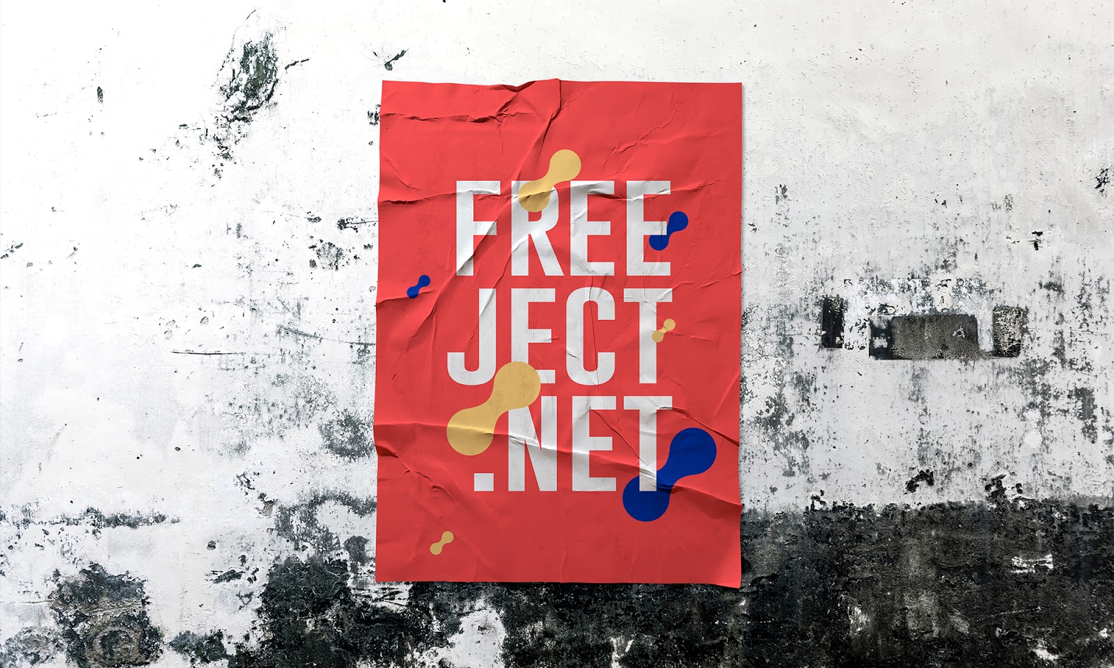 Free urban poster mockup design psd template free urban poster mockup design . Free Download Poster Glued Mock Up Template Psd File