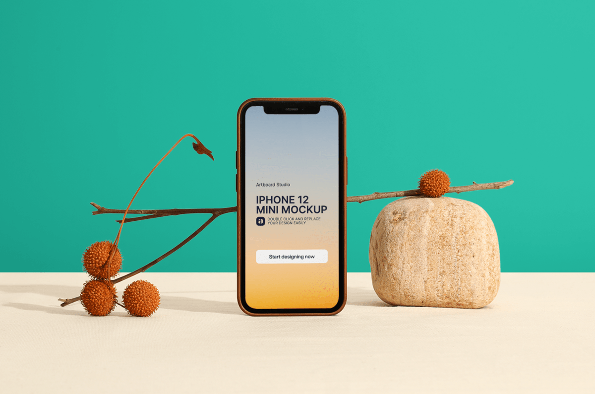 Find inspiration with our ai color generator. Iphone 12 Mini Mockup Template