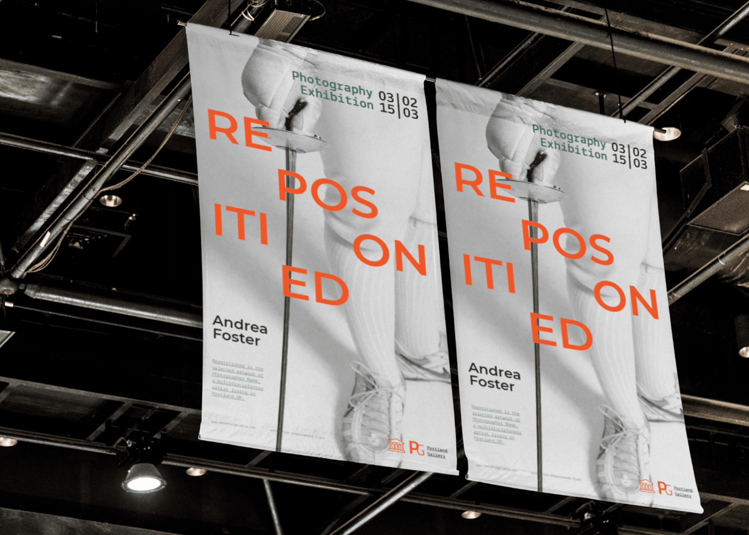 Free lamp post banner psd mockup #free #signage #. Banner Flags In A Hall Mockup Scene