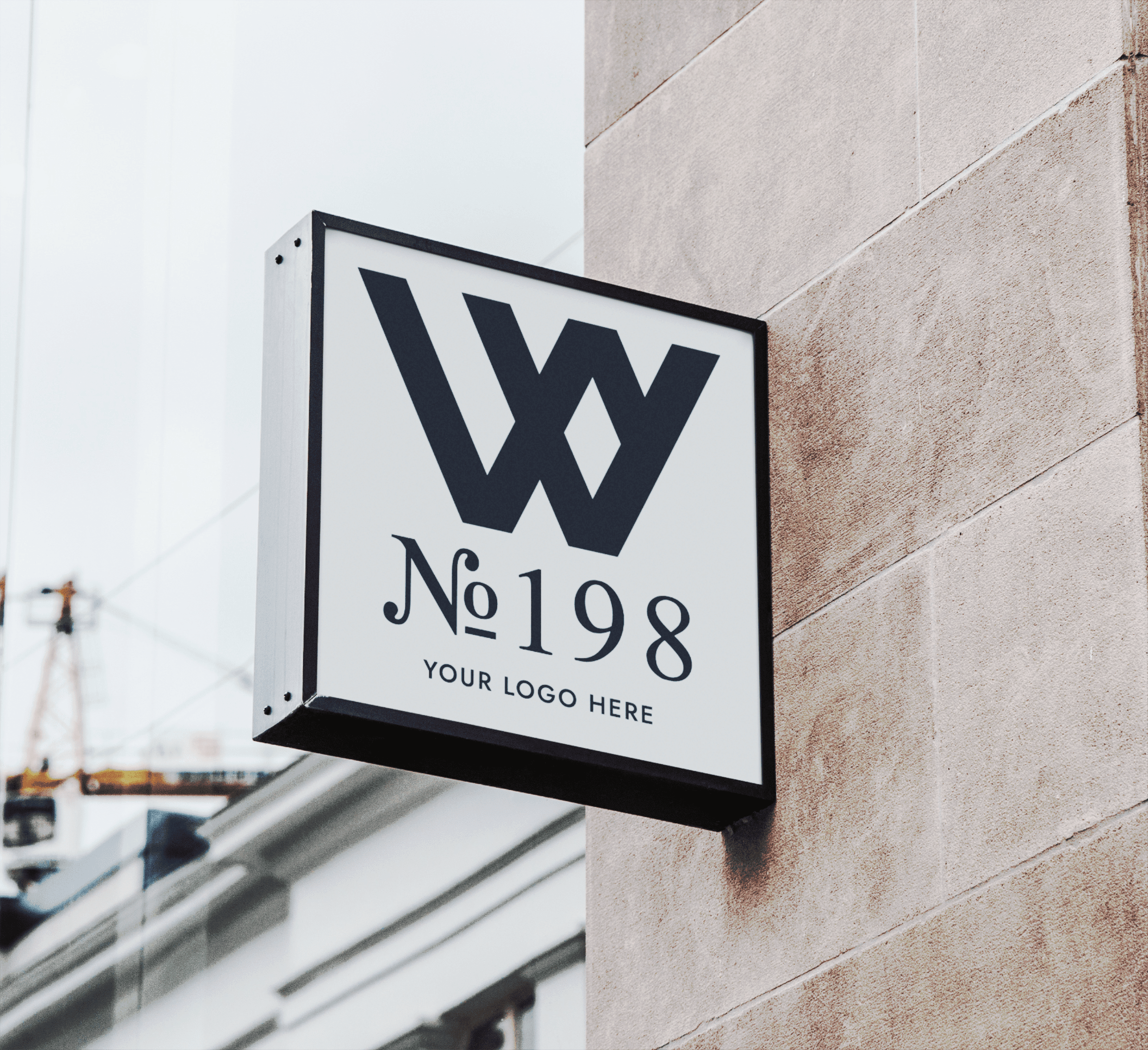 These mockup templates make it easy to showcase creative projects with realistic textures, shadows, and lighting. Square Wall Sign Mockup