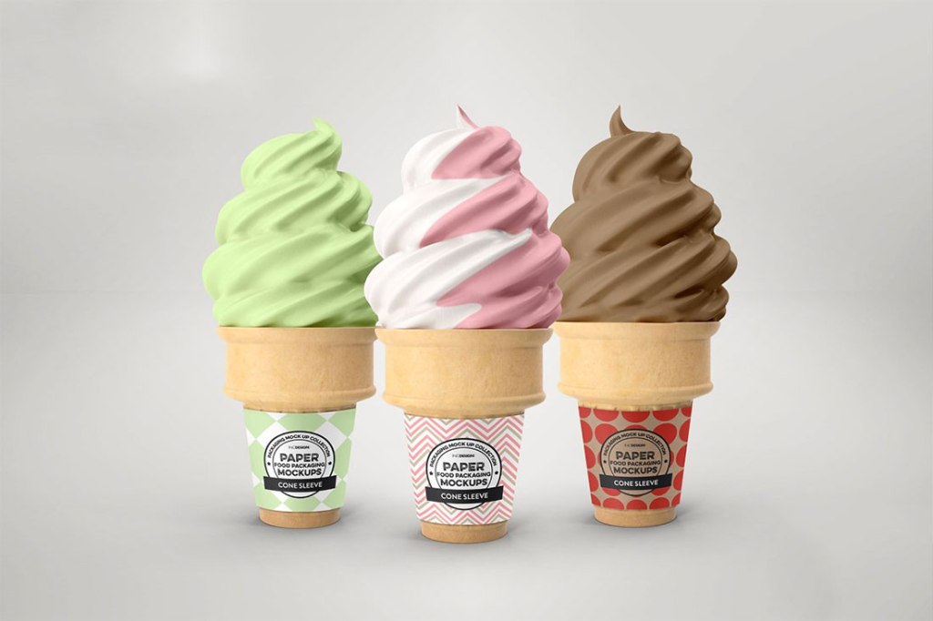 14+ Download Ice Cream Cone Mockup Free&nbsp;PSD