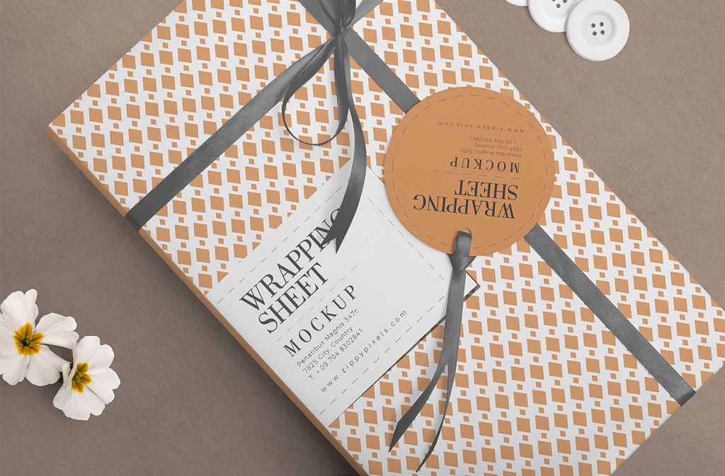 36+ Download Gift Wrap Mockup Free Psd&nbsp;PSD