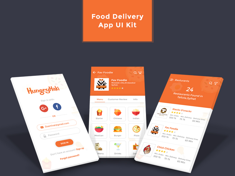 42+ Download Food Delivery App Mockup PSD