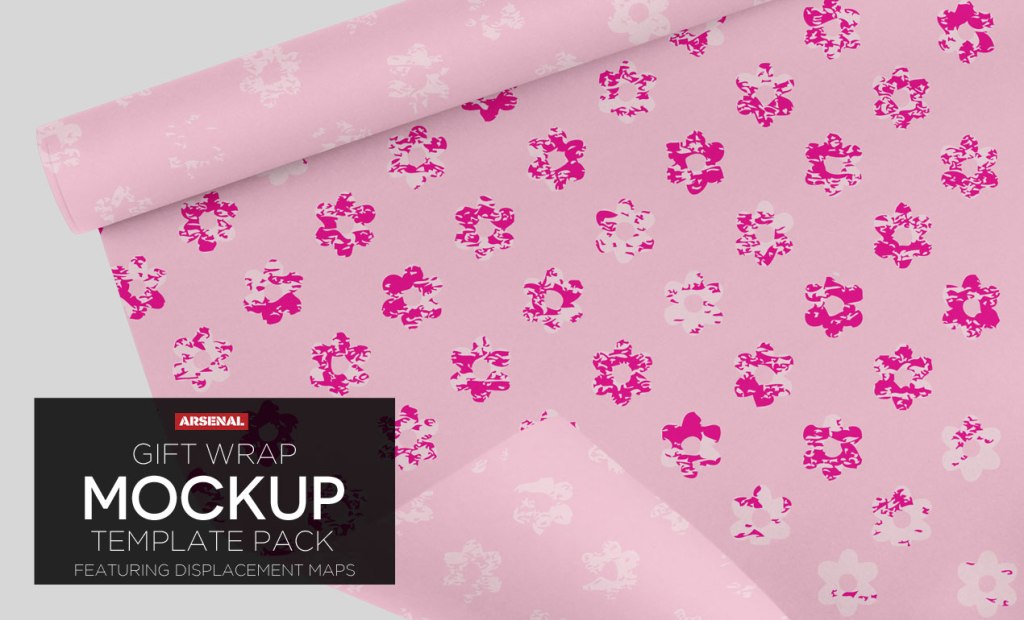 23+ Download Gift Wrapping Paper Mockup Free PSD