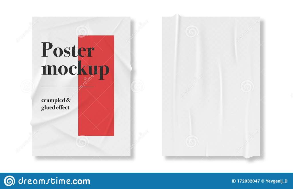 16+ Download Glued Poster Paper Mockup Free&nbsp;PSD
