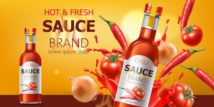 27+ Download Free Hot Sauce Bottle Mockup PSD