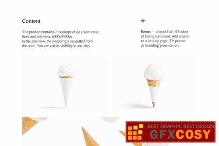 38+ Download Ice Cream Cone Mockup Free&nbsp;PSD
