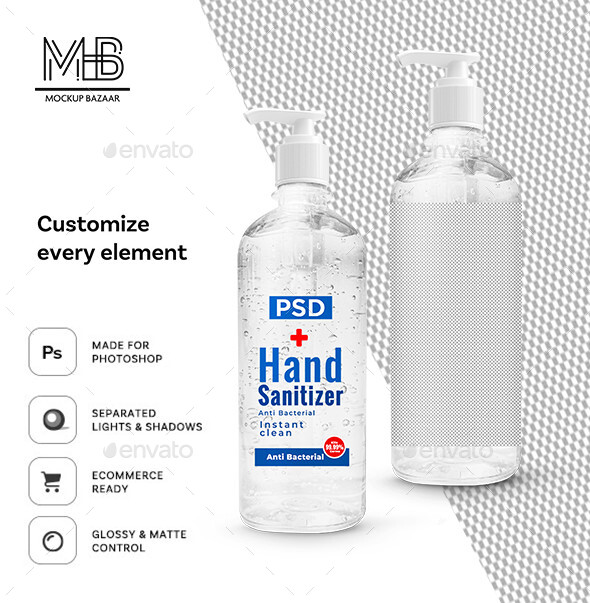 20+ Download Hand Sanitizer Mockup Free PSD