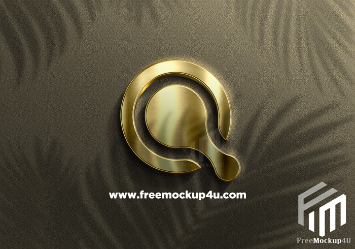 12+ Download Gold Logo Mockup Free&nbsp;PSD